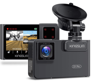 Kingslim D1 Pro Dual Dash Cam with Wi-Fi GPS Best 2020 DashCams