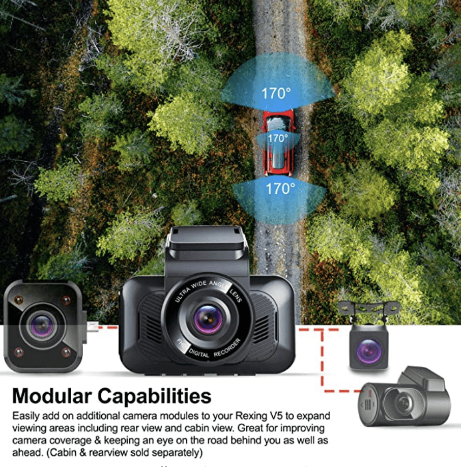 REXING V5 Review & Price Comparison 4K Dash Cam Modular Capability